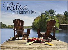Select a verse or write your own. Relax Father's Day Card D1461U-Y
